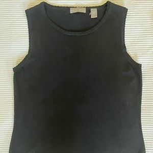 GUC Kate Hill Classic Silk Blend Top with Scallop Edge